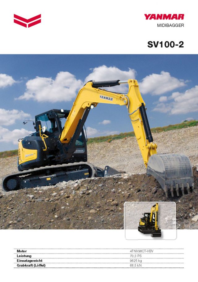 Yanmar SV100-2PB Yanmar SV100-2PB
