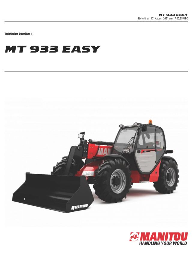 Manitou MT933 Easy