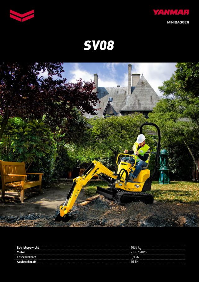 Yanmar SV08 mieten Yanmar SV08 mieten