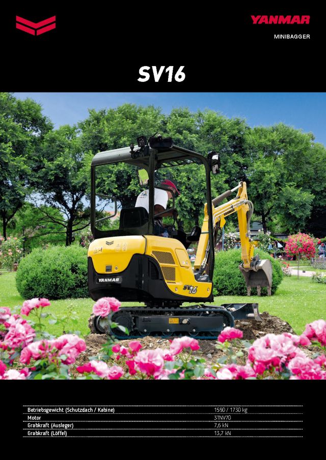 Yanmar SV16 mieten Yanmar SV16 mieten
